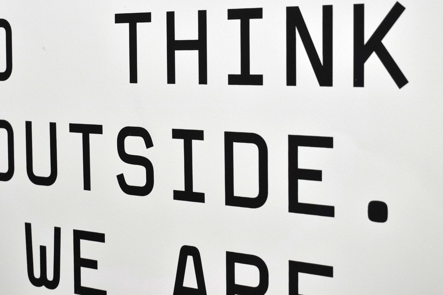 Let's Build a Box To Think Outside Screenprint