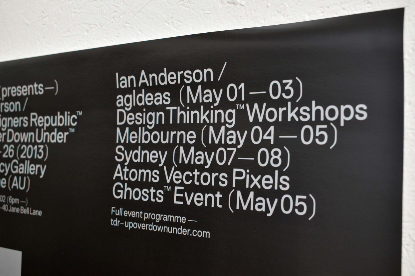 TDR™ Up Over Down Under™ Melbourne - Promo Print