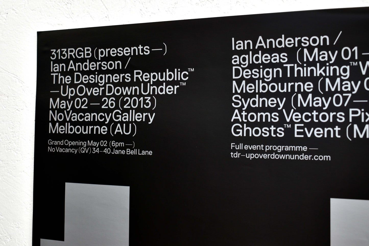 TDR™ Up Over Down Under™ Melbourne - Promo Print