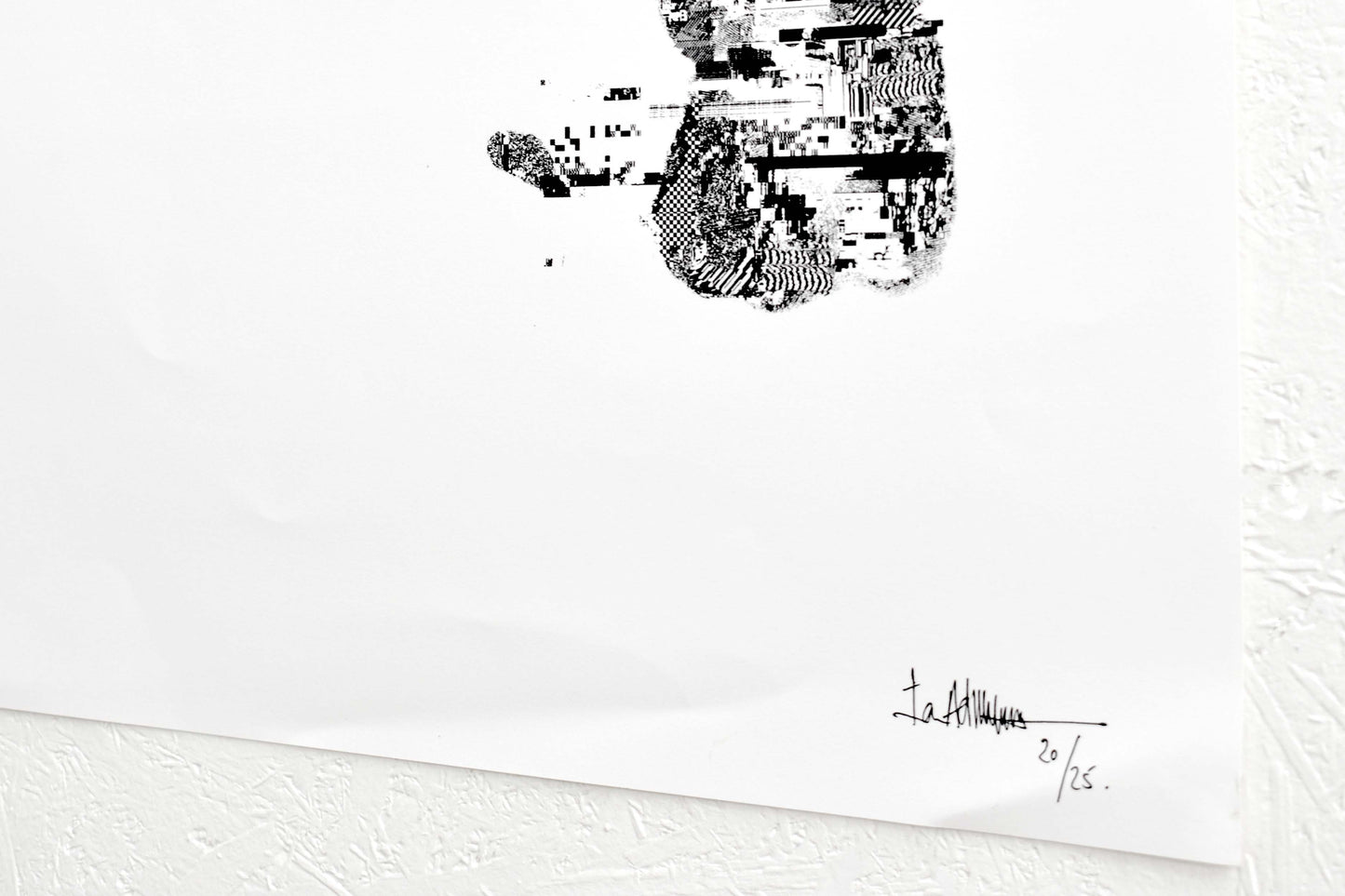 Glitch Hand - Signed A3 Print