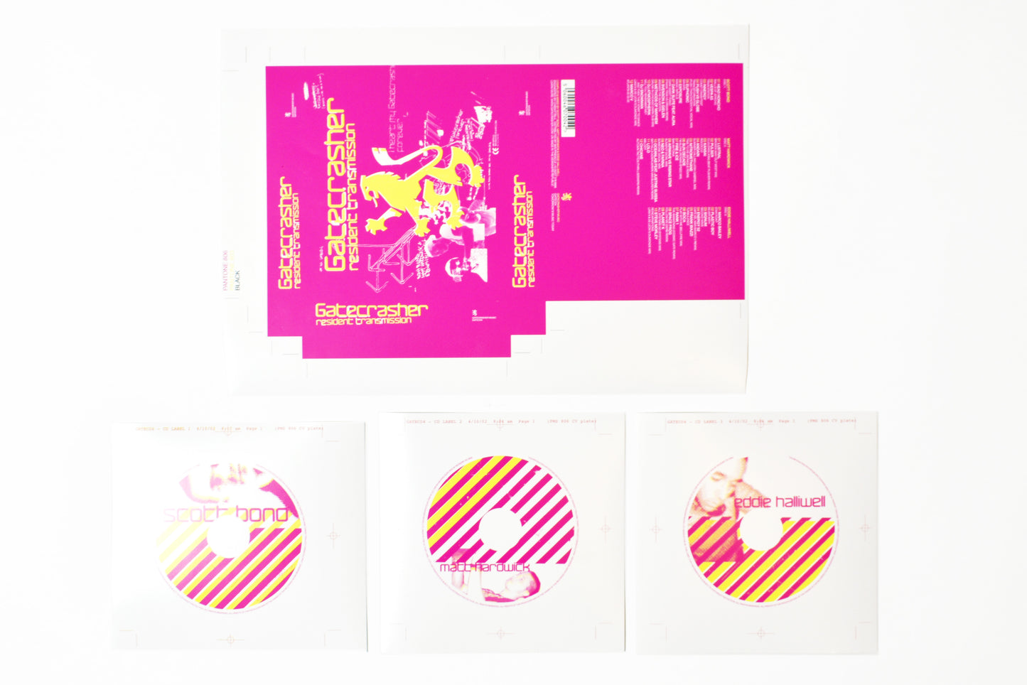 Gatecrasher -  Resident Transmission CD - Printers Proofs