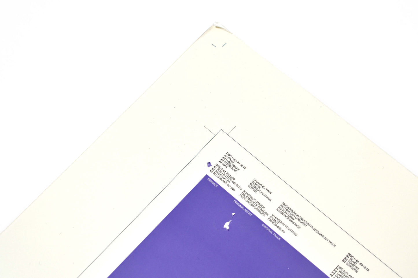 Warp10+3 Remixes - Outer Box - Printers Proof / Chromalin