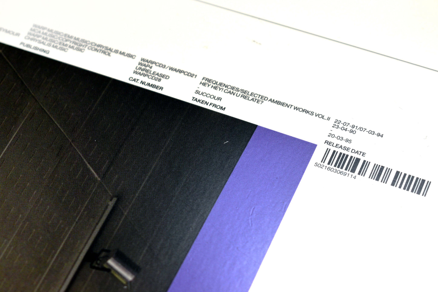 Warp10+3 Remixes - Disc 1 - Printers Proof / Chromalin