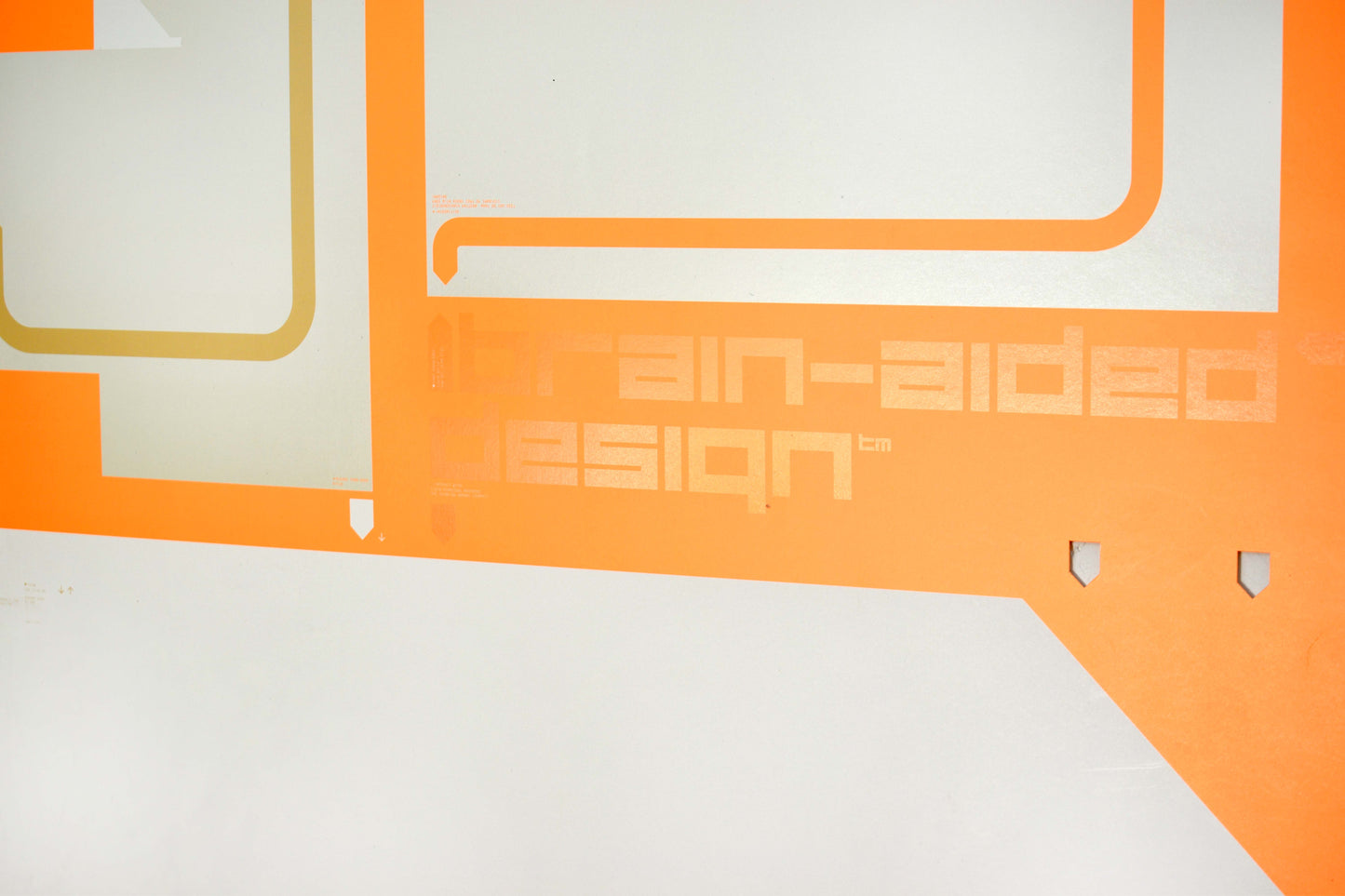 Scheufelen Die Cut Spot UV Litho Print - Orange