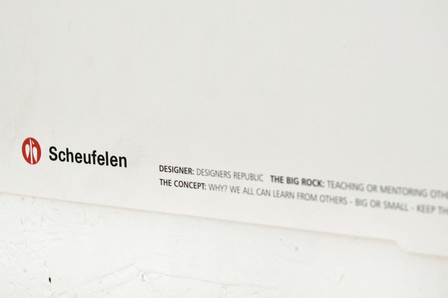 Scheufelen Die Cut Spot UV Litho Print - Orange