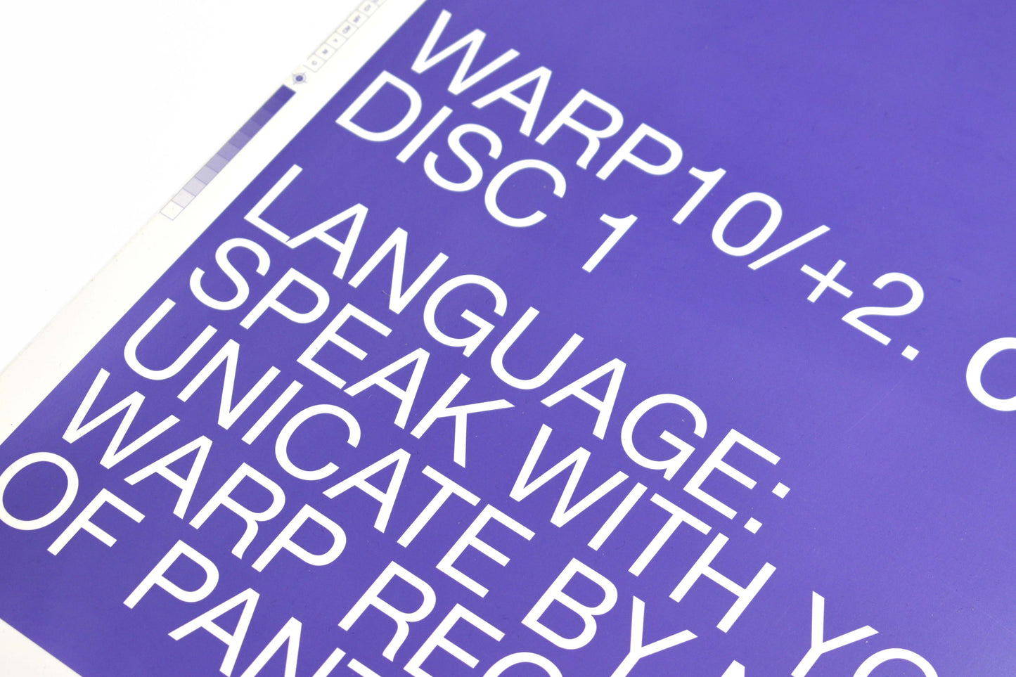 Warp10+3 Classics 89-92 Disc 1, Warp 10+1 Influences Disc 2-4 - Set of 4 Printers Proofs