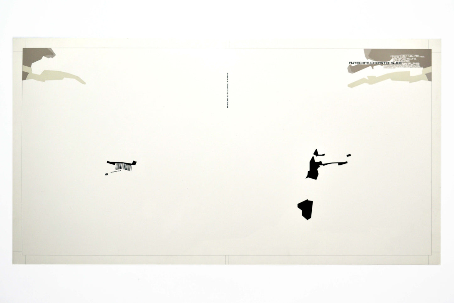 Autechre - Chiastic Slide - LP Cover - Printers Proof / Chromalin