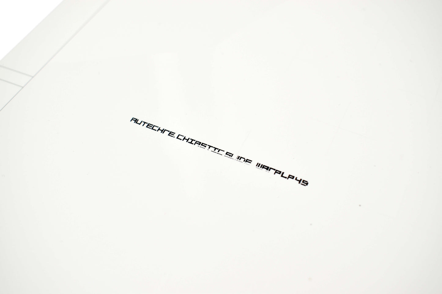 Autechre - Chiastic Slide - LP Cover - Printers Proof / Chromalin