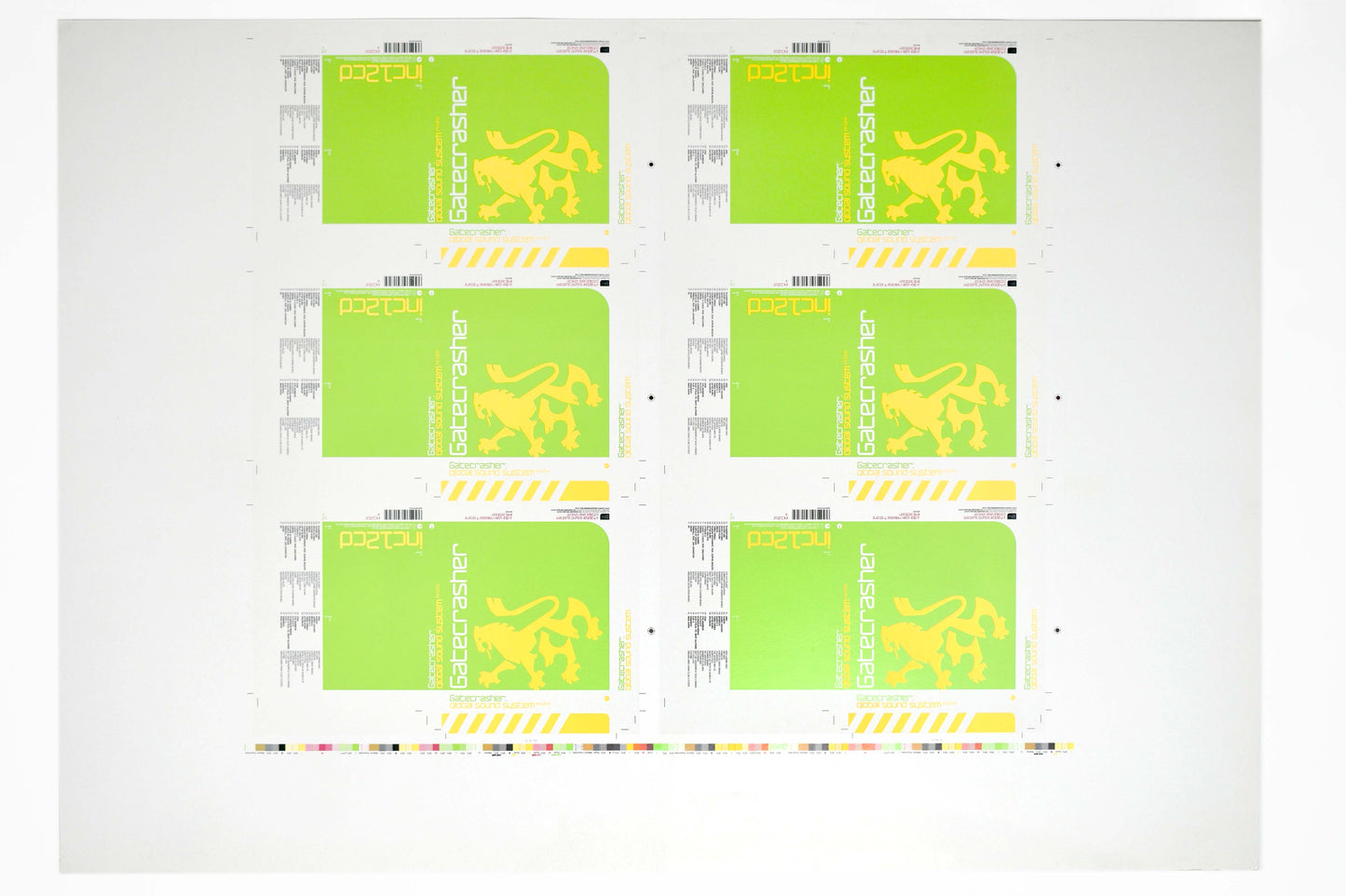 Gatecrasher - Global Sound System CD Outer Box Slip Case - Printers Proof