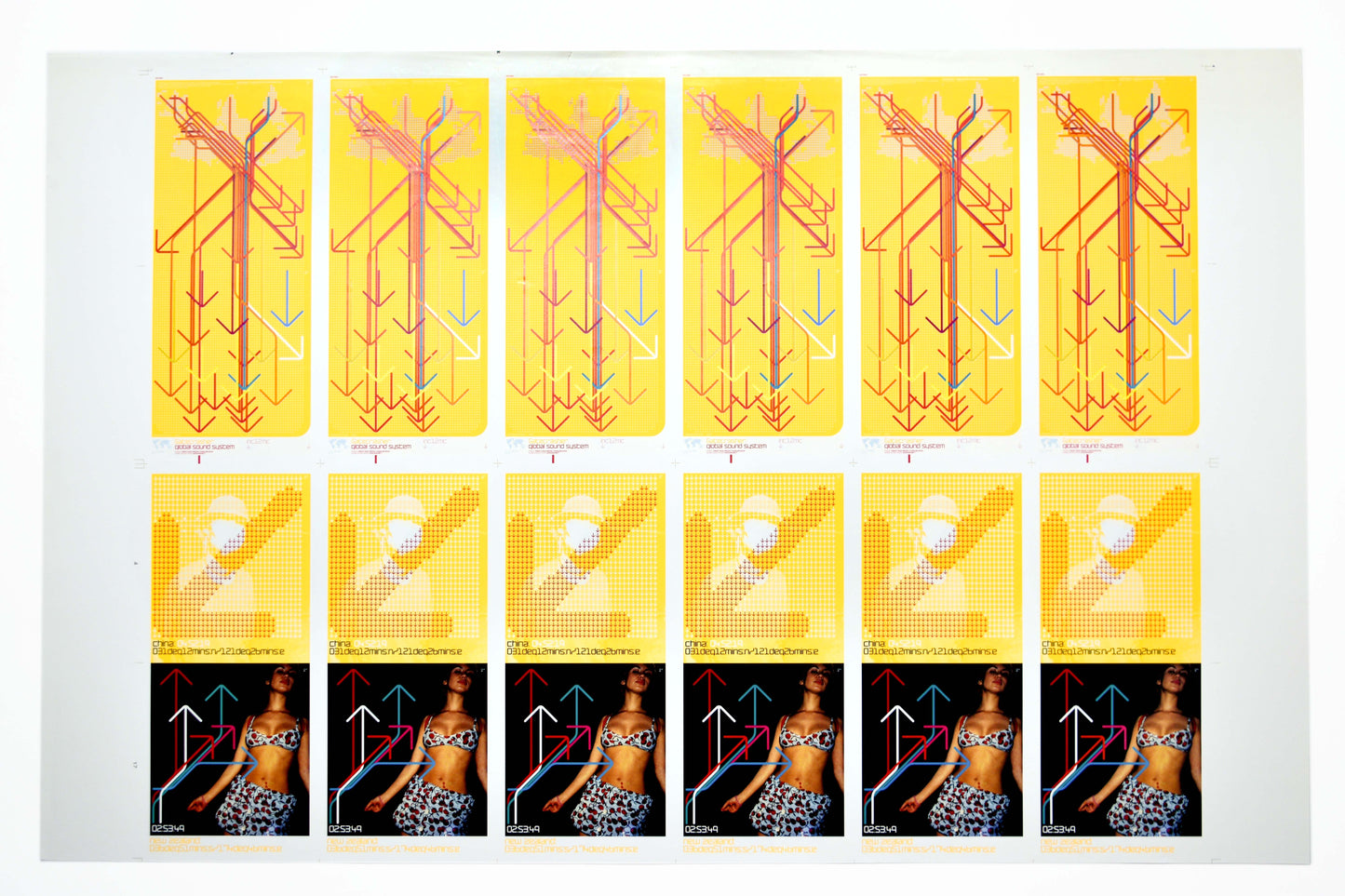 Gatecrasher - Global Sound System CD Booklet Inner Pages Double Sided - Printers Proof