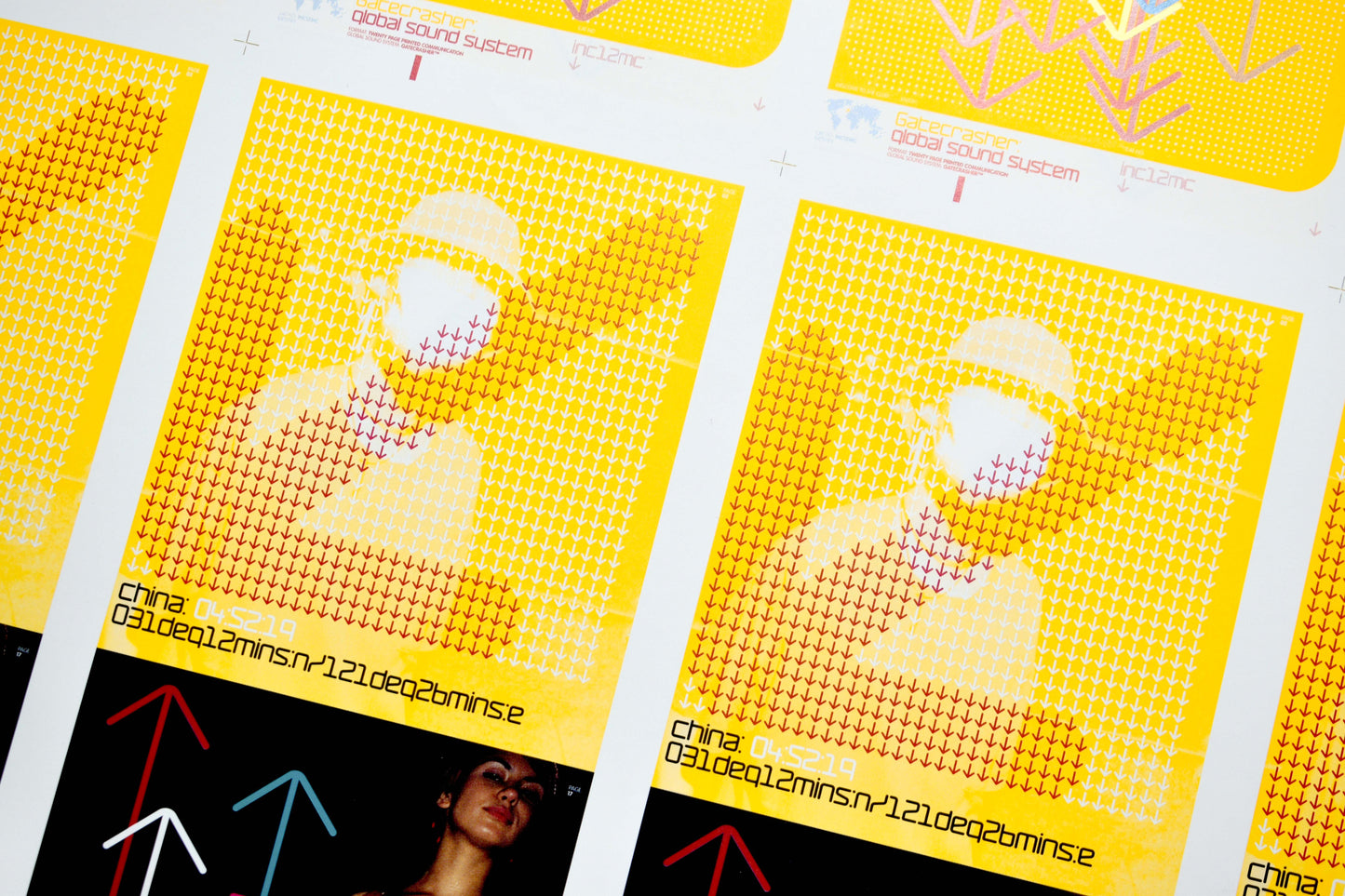 Gatecrasher - Global Sound System CD Booklet Inner Pages Double Sided - Printers Proof