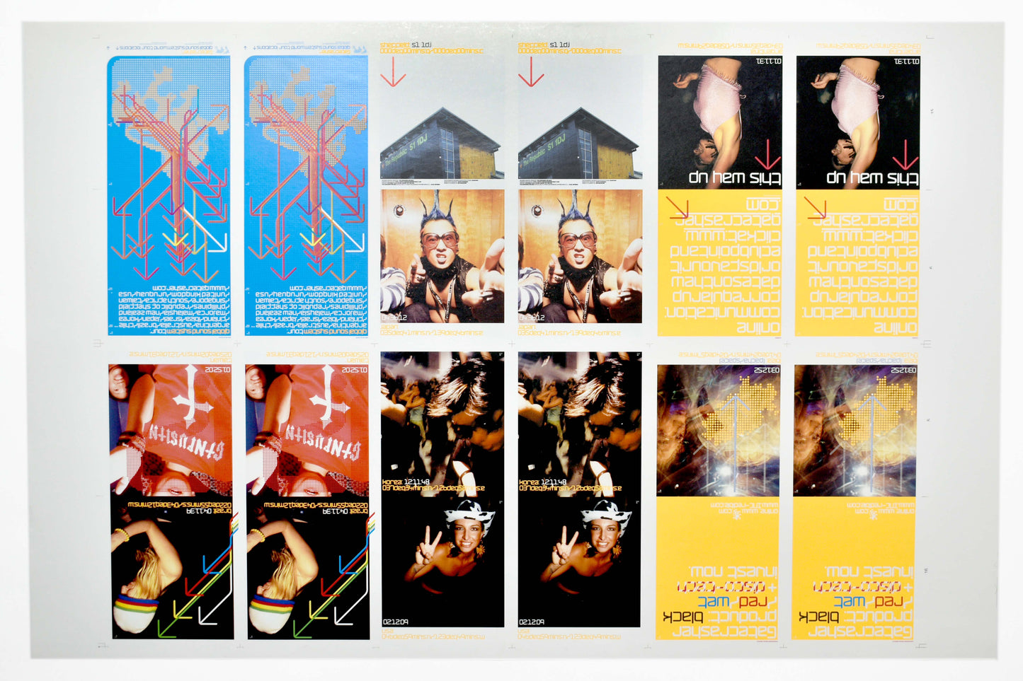 Gatecrasher - Global Sound System CD Booklet Inner Pages Double Sided - Printers Proof