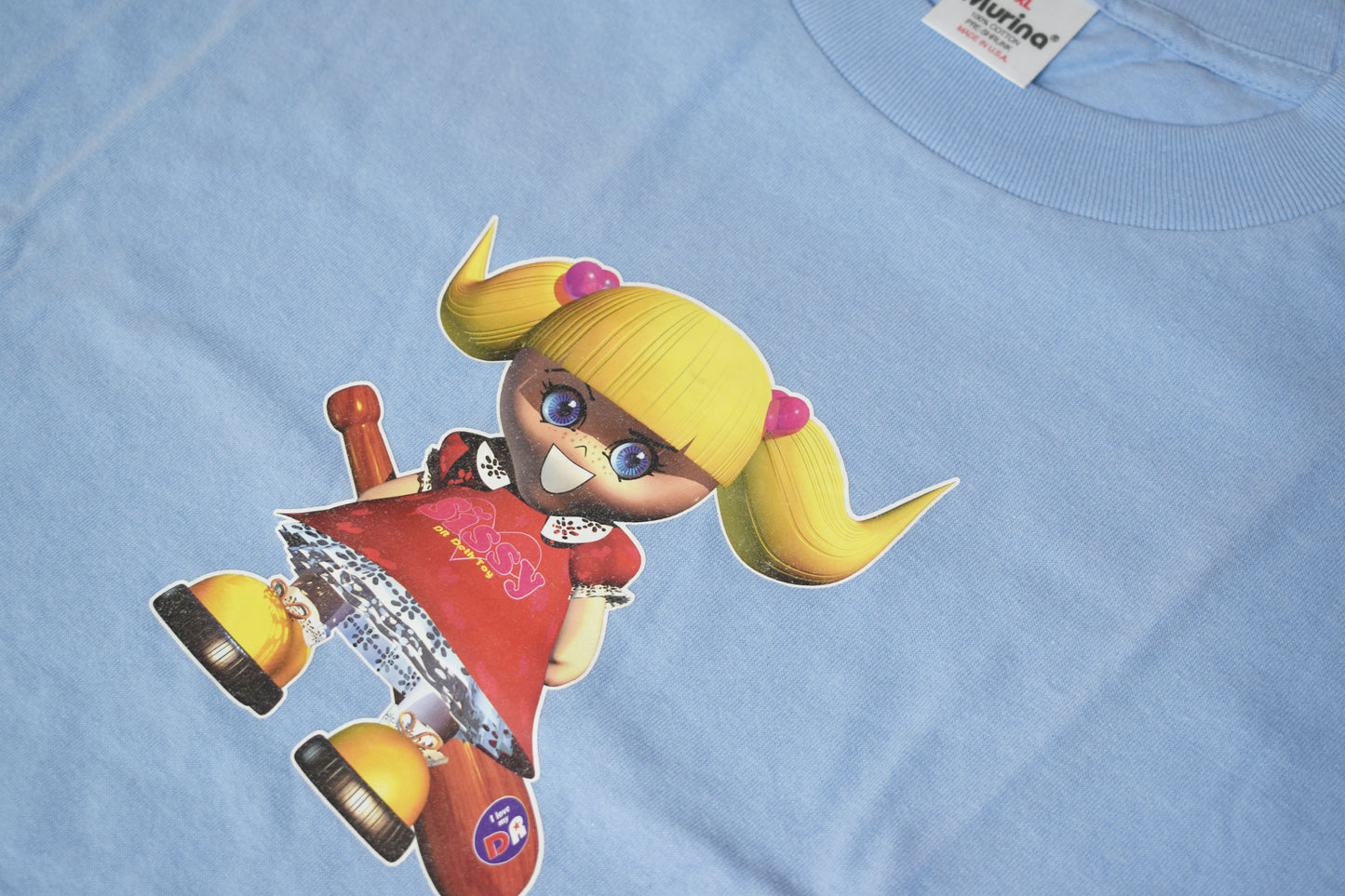 DR Sissy™ Iron On - Blue T-Shirt