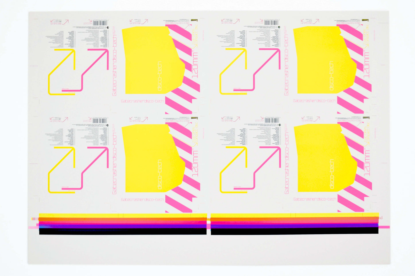 Gatecrasher - Disco-tech CD Outer Slip Case 4-up (uncut) - Printers Proof