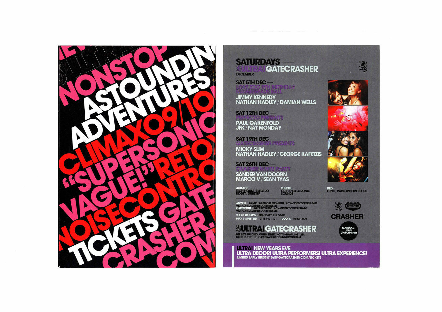 Gatecrasher Ultra - Flyers