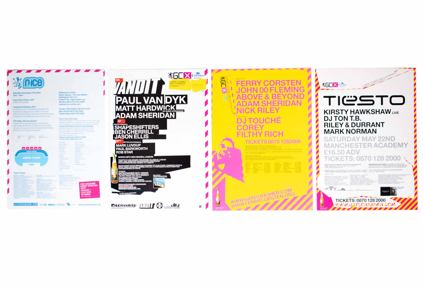 Gatecrasher - 10 Years with a Vengeance - Flyers