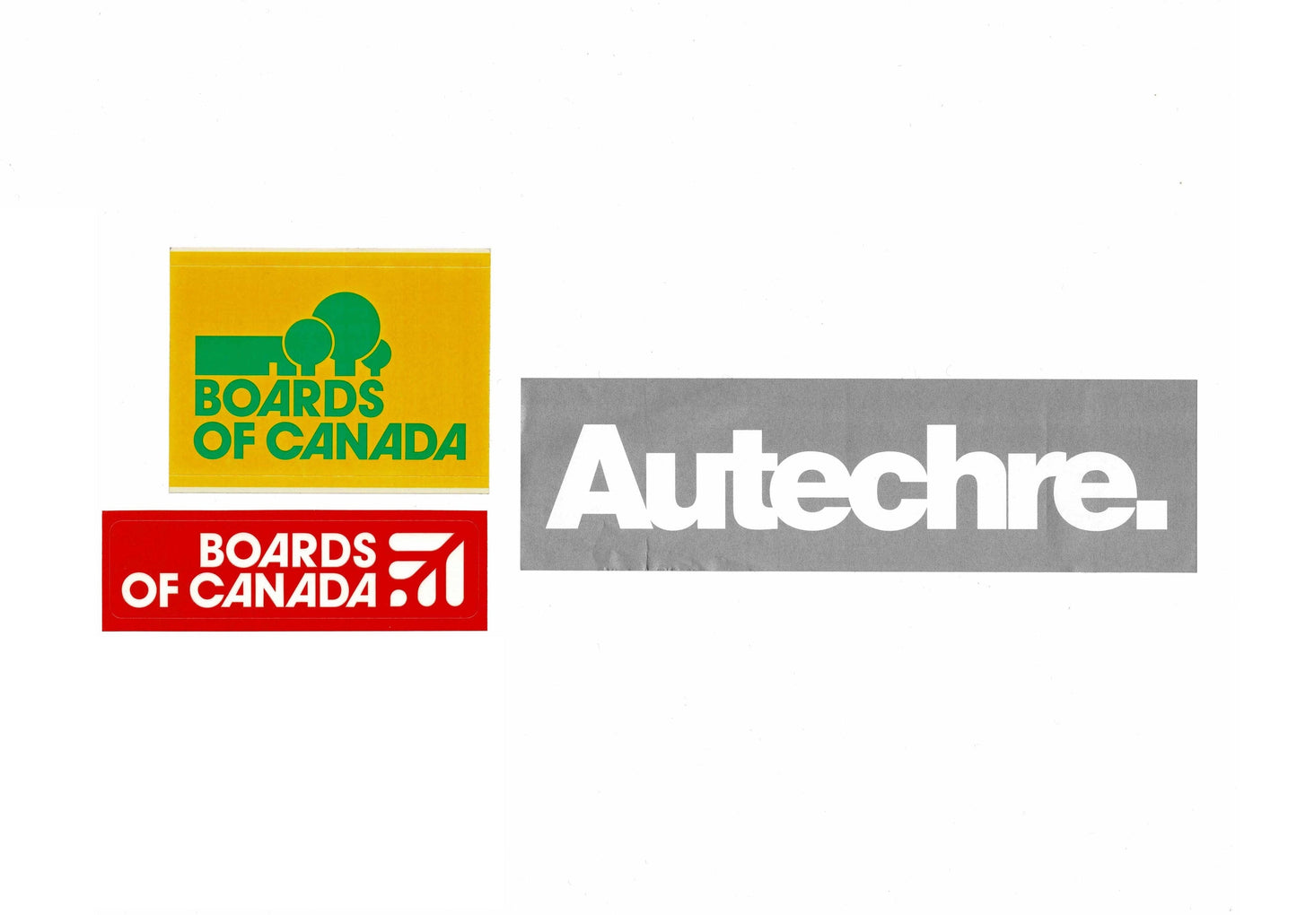 Warp - Autechre, Boards of Canada - Set of 3 Stickers