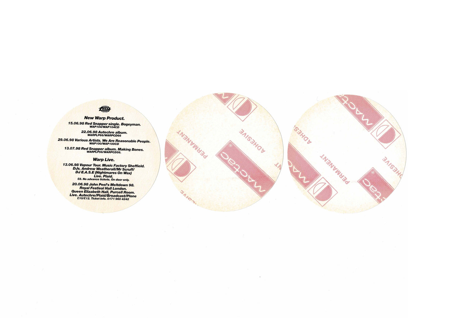 Warp - Set of 3 Stickers