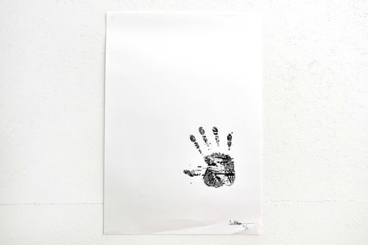 Glitch Hand - Signed A3 Print