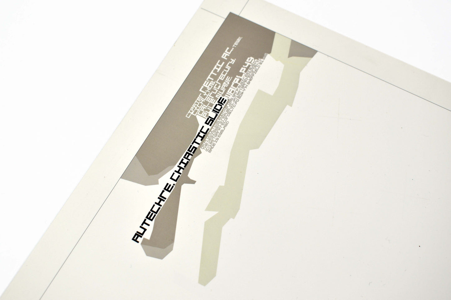Autechre - Chiastic Slide - LP Cover - Printers Proof / Chromalin