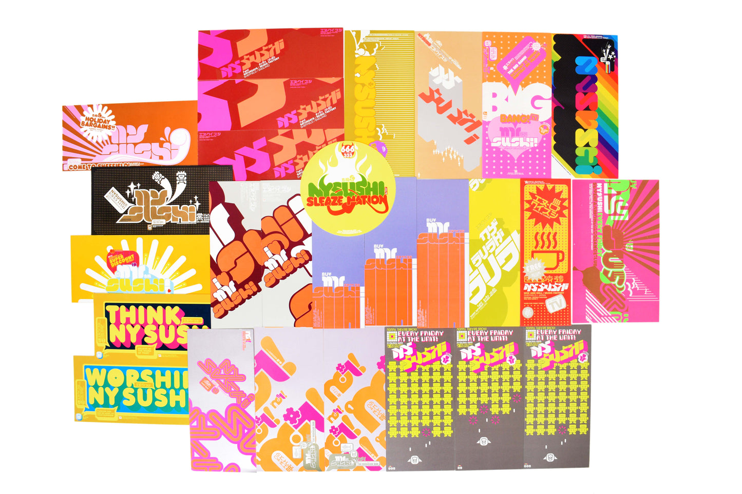 NY Sushi Flyers - Jamboree Bag - Mixed Set of 5 Flyers