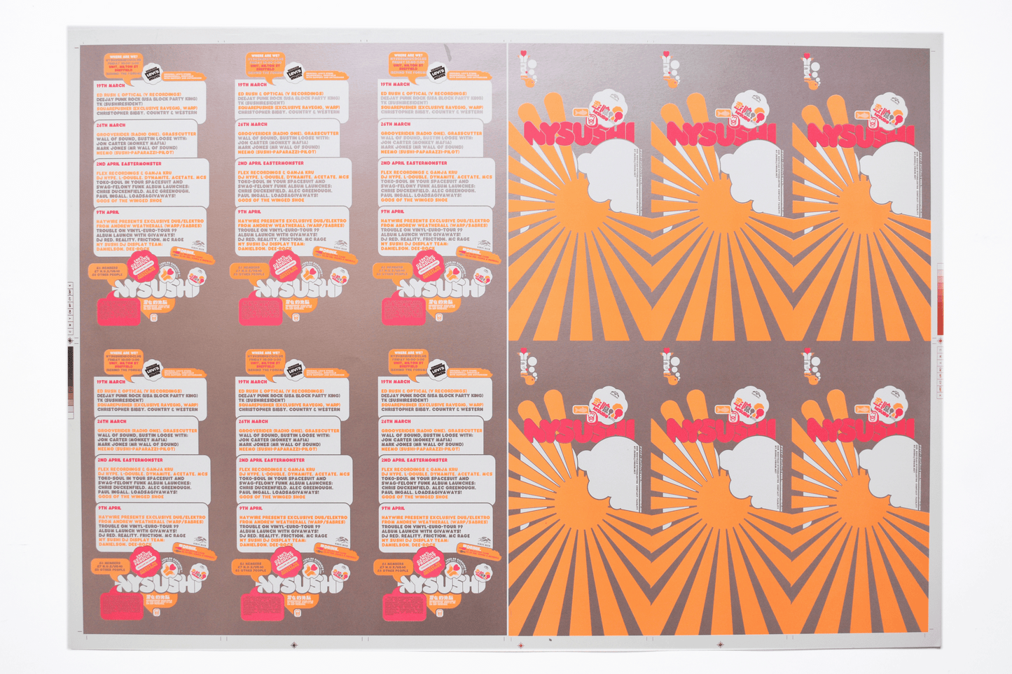 NY Sushi No.1 vx Medicine Bar @ Bonds Birmingham - Printers Proof 1