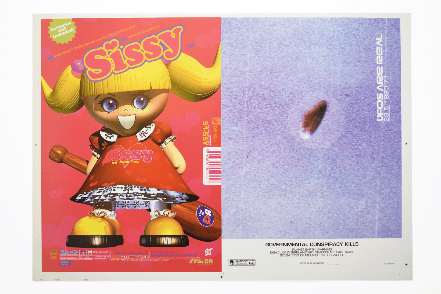 TDR Sissy (Batteries Not Included) / UFOs are Real - Printers Proof