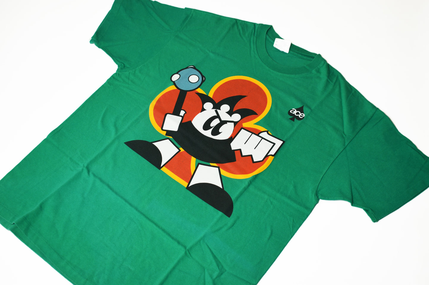 ACE - Red of Clubs - Green T-Shirt