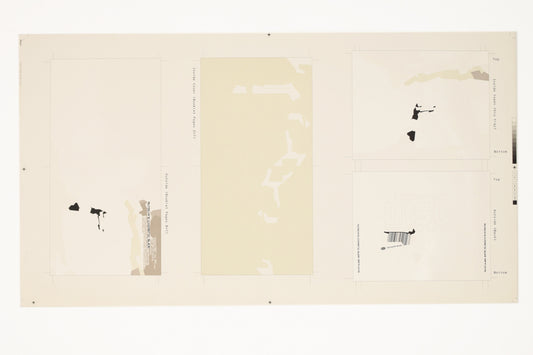 Autechre - Chiastic Slide CD Booklet Pages 1 (cover) 2,7,8 - Printers Proof / Chromalin