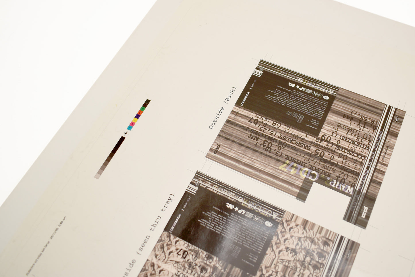 Autechre - Incunabula CD Inlays and Booklet - Printers Proof / Chromalin