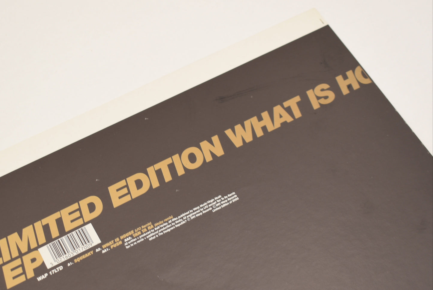 LFO - Limited Edition - What is House? EP Limited Edition - Printers Proof