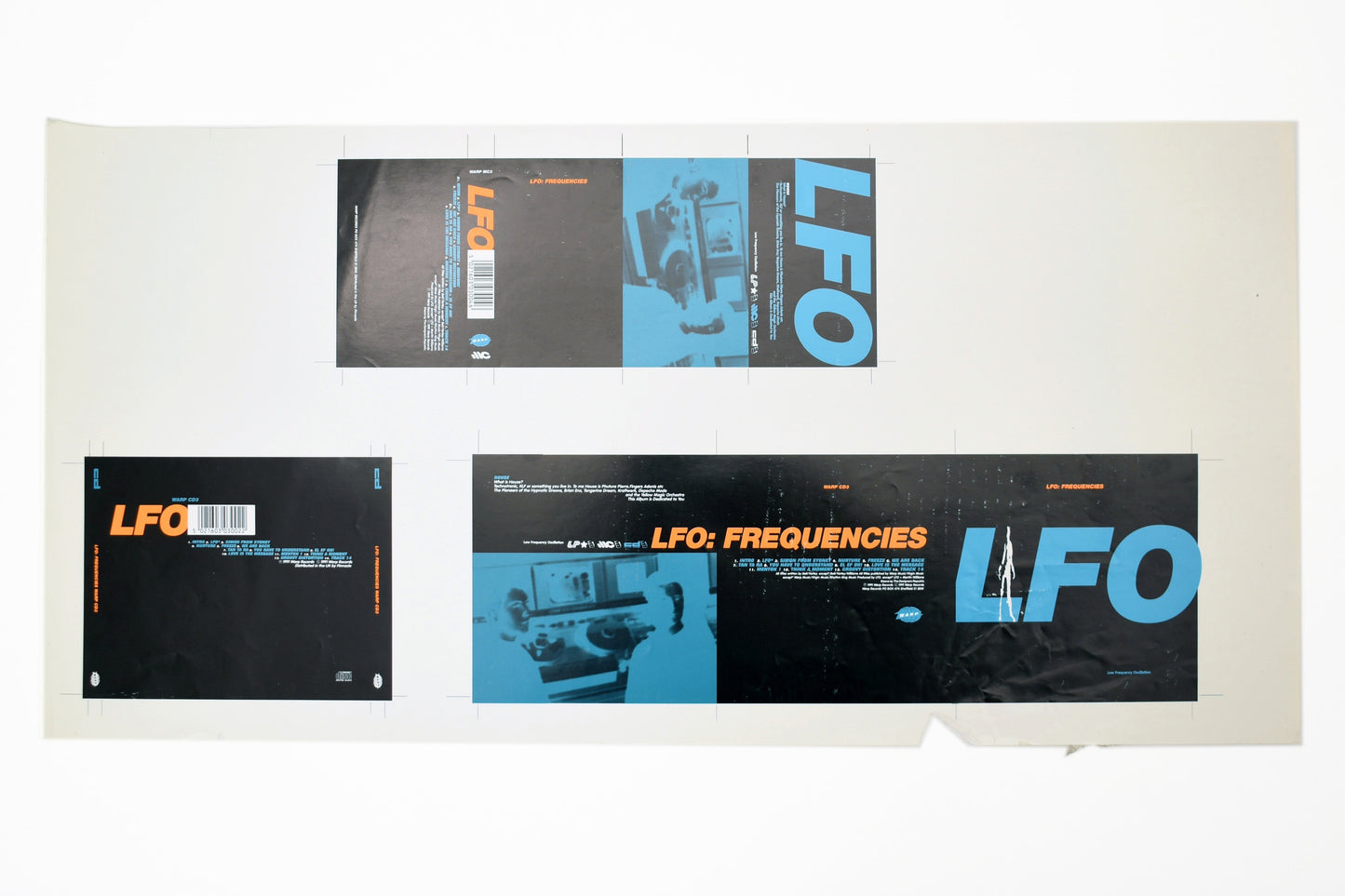 LFO - Frequencies CD & Cassette Fronts - Printers Proof