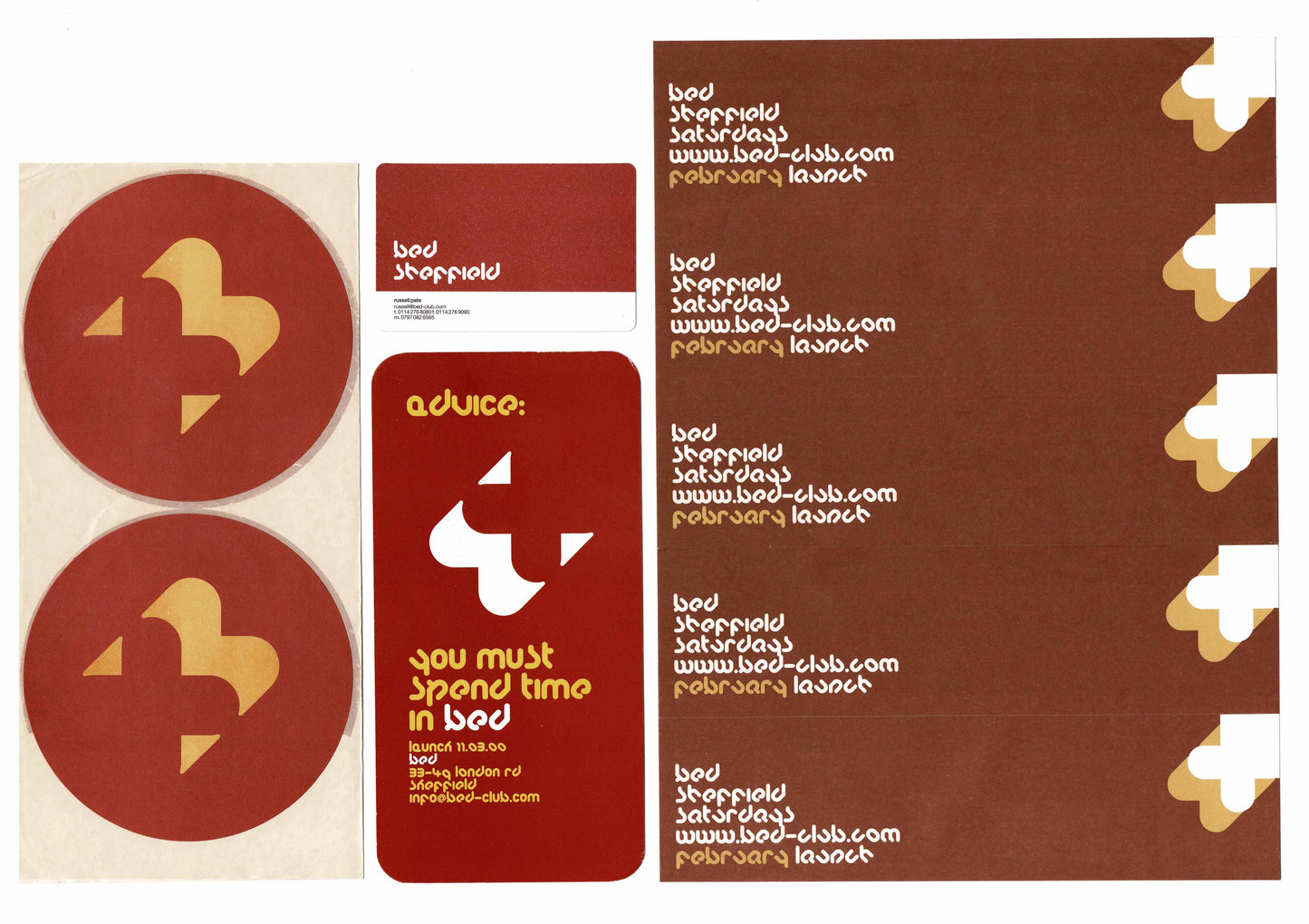 Bed - Launch - Stickers & Flyers