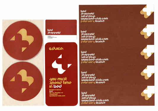 Bed - Launch - Stickers & Flyers