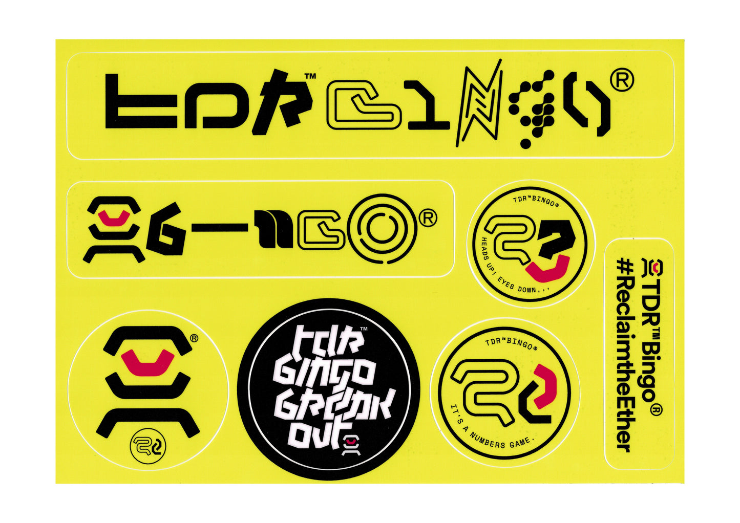 TDRBingo® - Vinyl Stickers