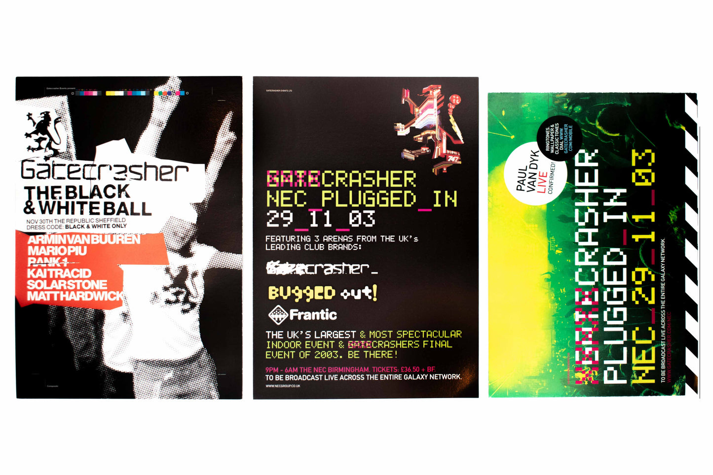 Gatecrasher - Black & White Ball, N.E.C - Flyers