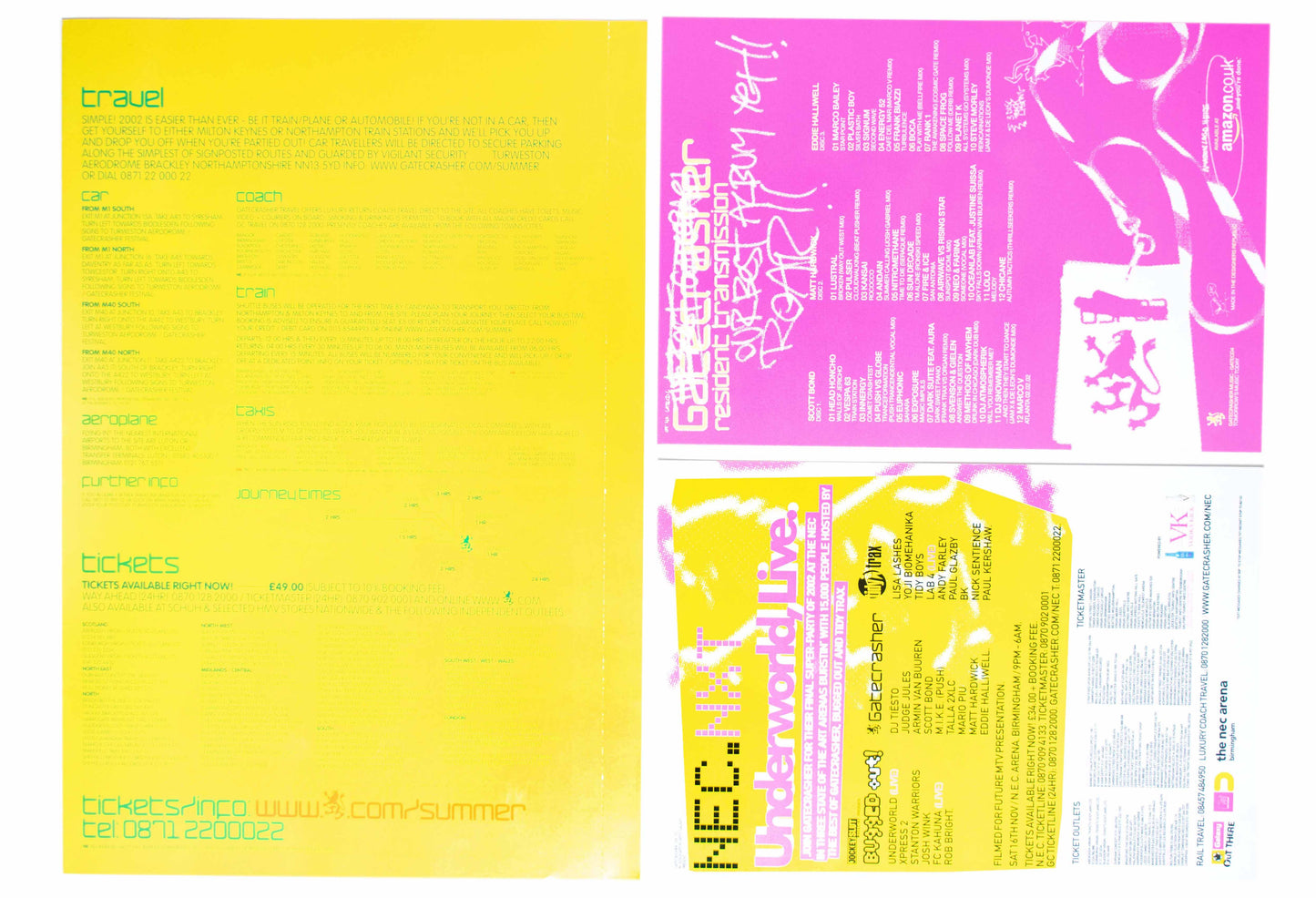 Gatecrasher - Bright 2002 - Flyers