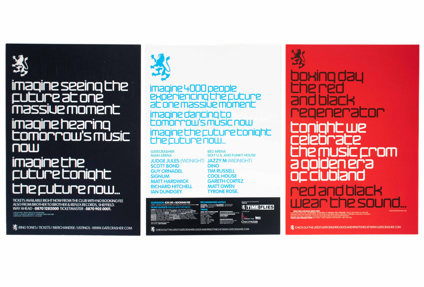 Gatecrasher - New Years Eve, Red and Black - Flyers