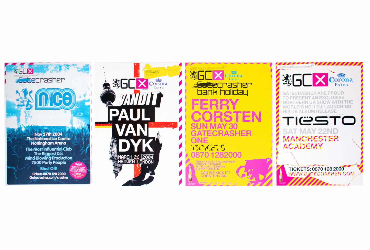 Gatecrasher - 10 Years with a Vengeance - Flyers