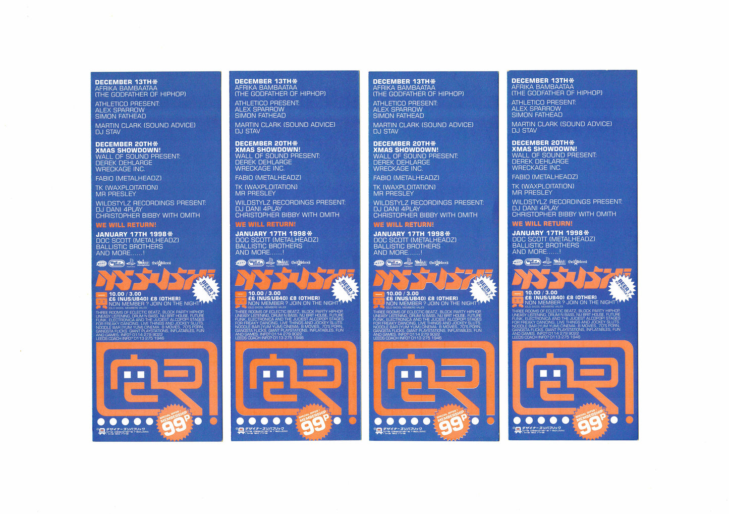 NY Sushi - Buy NY Sushi! - Set of 4 Flyers