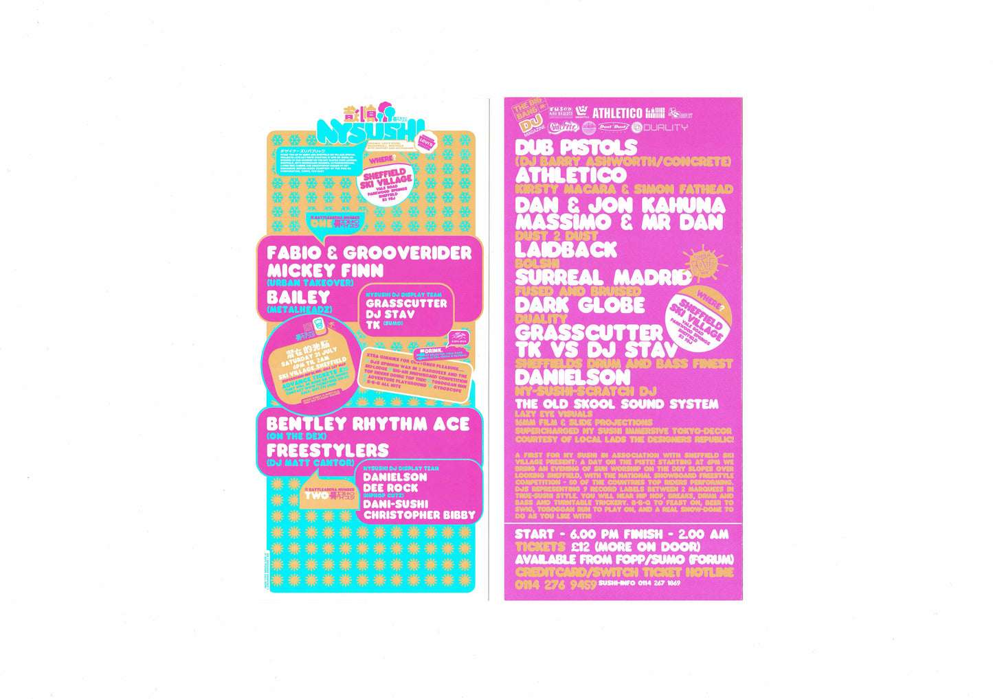 NY Sushi - Big Bang, Bigger Bang - Set of 2 Flyers