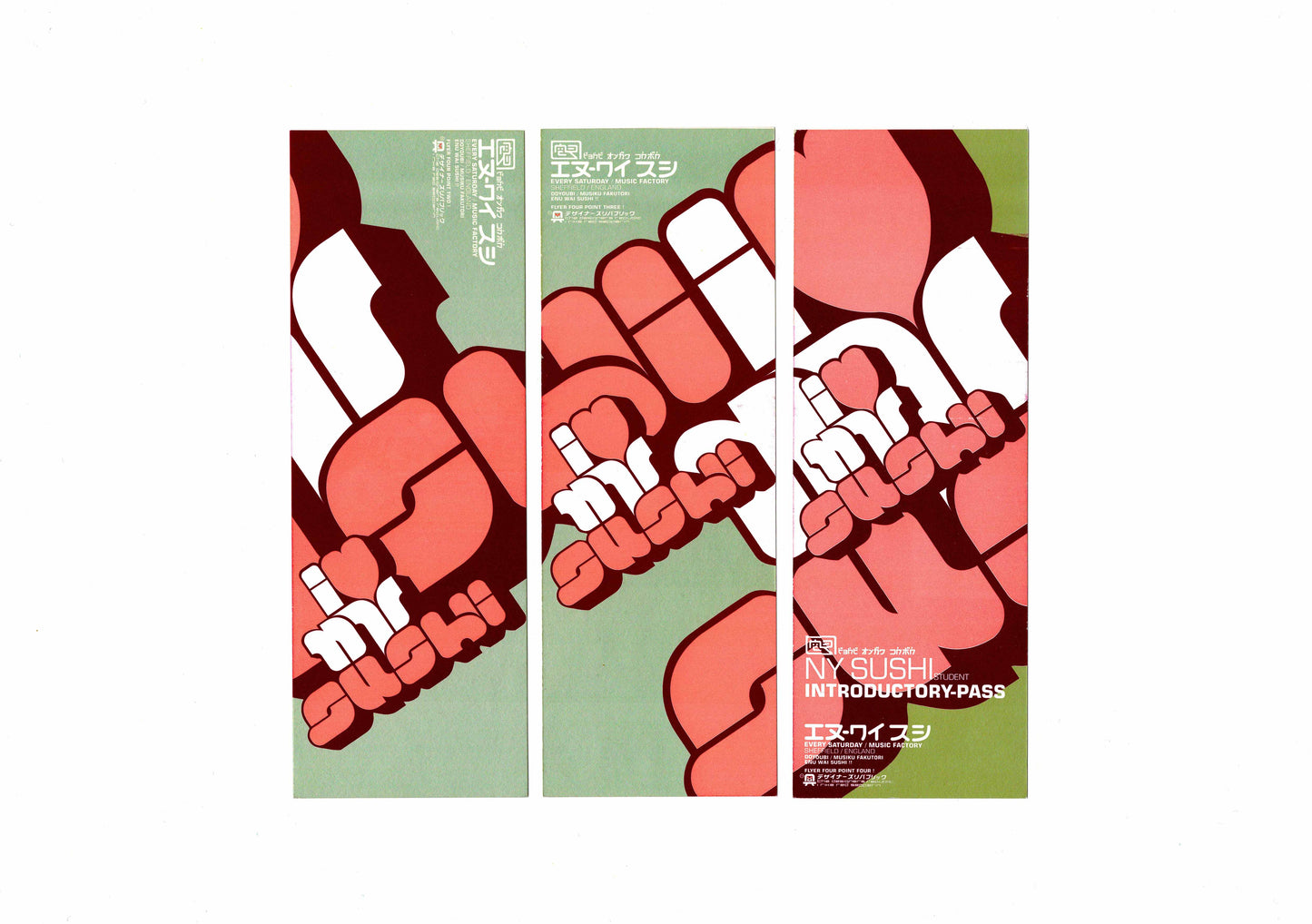 NY Sushi - Student - Set of 3 Flyers