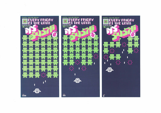 NY Sushi - Mommy They're Back! Every Friday at the Unit - Set of 3 Flyers