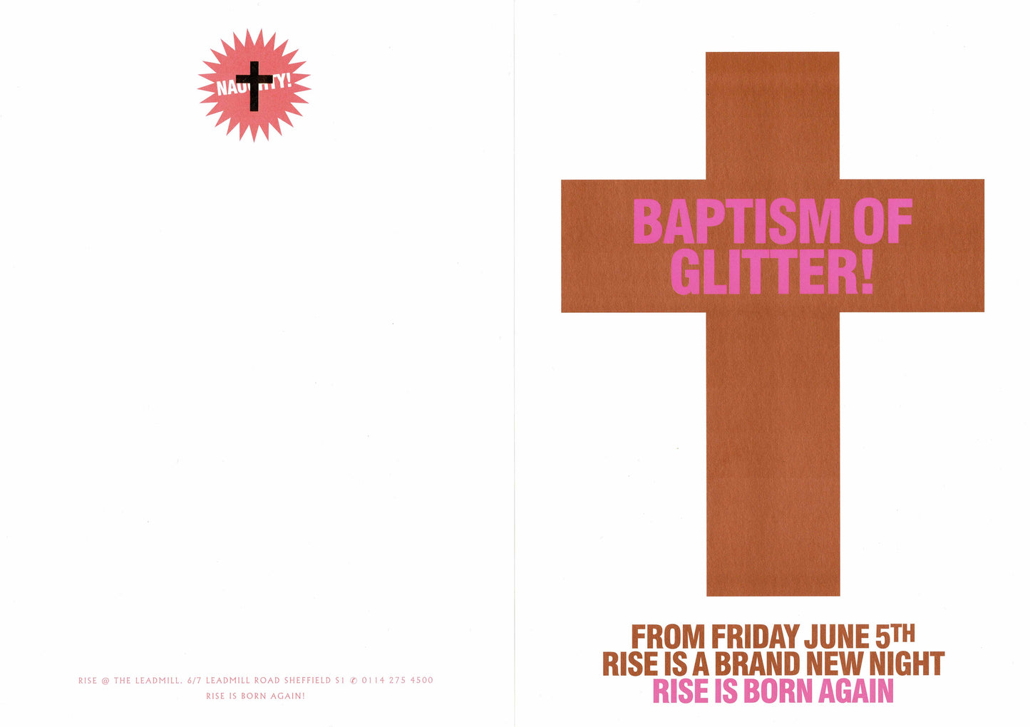 Rise - Baptism of Glitter! - Flyers