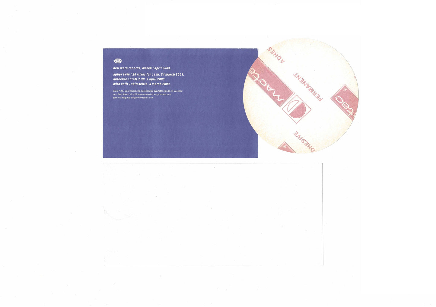Warp - Purple - Set of Flyers and Sticker