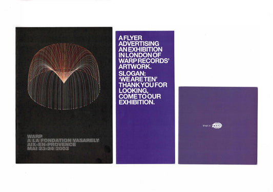 Warp - Exhibition, Wrapt - Set of 3 Flyers