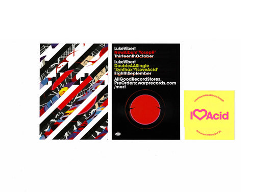 Warp - Luke Vibert - Set of Flyers and Sticker