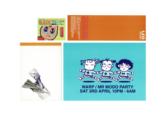 Warp - Artists Mixed - Set of 4 Flyers